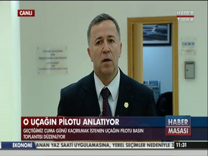 O uçağın pilotu anlattı