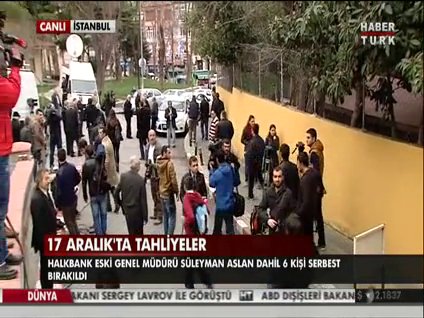 Halkbank Eski Genel Müdürü Aslan serbest