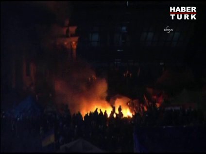 Kiev'de polis müdahalesi böyle başladı