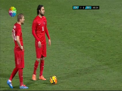 Caner'in sert serbest vuruşu!