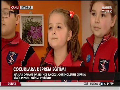 Çocuklara deprem eğitimi