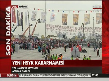 Yenikapı'da ilk miting!