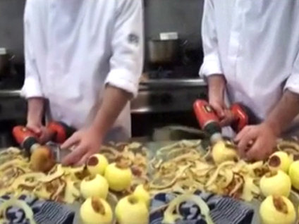 Matkapla elma nasıl soyulur?