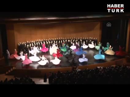 Kadın semazenlerden duygu yüklü gösteri