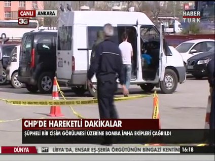 CHP'de bomba paniği!