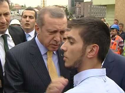 Başbakan Erdoğan'ı karşısında gören dert yandı