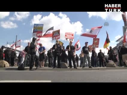 Almanya'da Neonazi yürüyüşüne karşı toplandılar