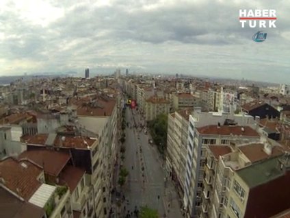 Havadan 1 Mayıs görüntüsü
