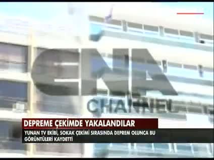 Ege'de yaşanan depreme program çekiminde yakalandılar