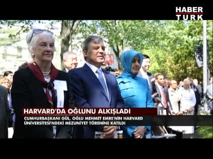 Cumhurbaşkanı Gül'ün oğlunun Harvard mezuniyeti