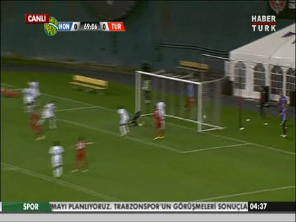 Mevlüt Erdinç'in Honduras'a attığı gol