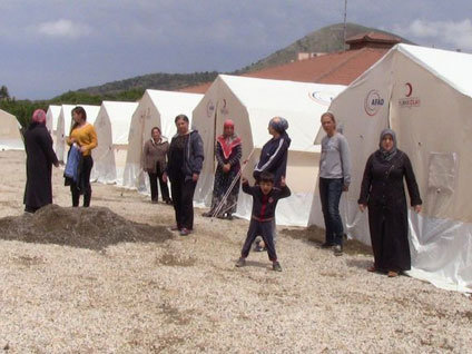 Gökçeada polis lojmanlarındaki ailelerin çadır çilesi