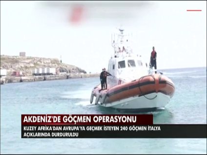 Akdeniz'de göçmen operasyonu