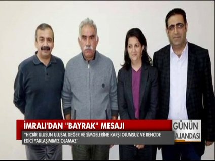İmralı'dan Diyarbakır'da indirilen Türk bayrağı açıklaması