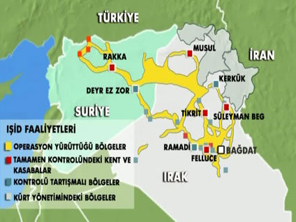IŞİD Irak'ta nerelere hakim oldu?