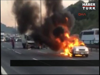 İstanbul TEM Otoyolu'nda zincirleme kaza