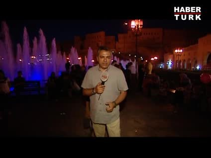 Savaştan kaçan Araplar Erbil'de kötü günleri unutmaya çalışıyor