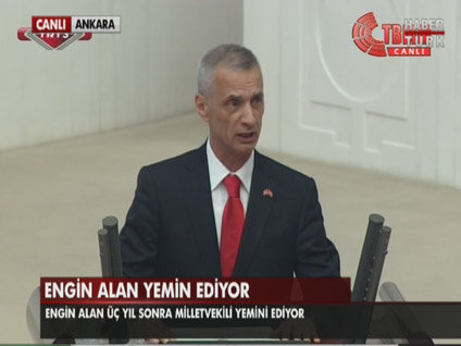 Engin Alan Meclis'te yemin etti