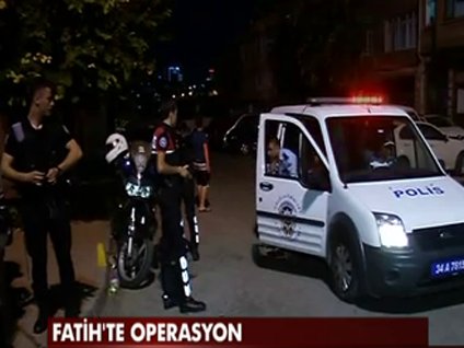 İstanbul Fatih'te operasyon