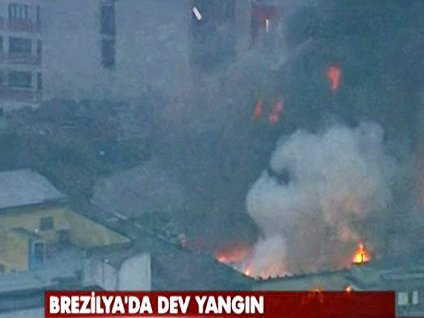 Brezilya'da dev yangın