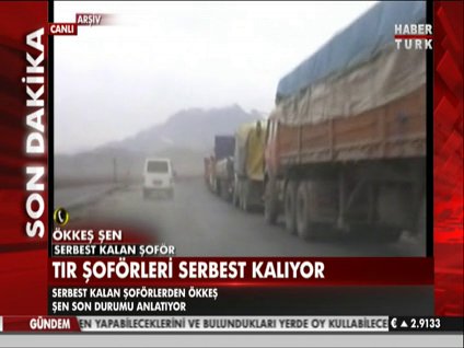 Türk şoför Habertürk TV'ye konuştu