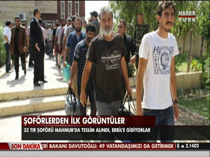 TIR şoförlerinden ilk görüntüler