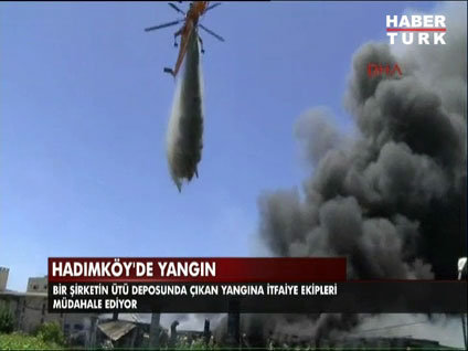 İstanbul Hadımköy'de yangın