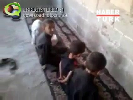 Suriyeli çocukların infaz oyunu