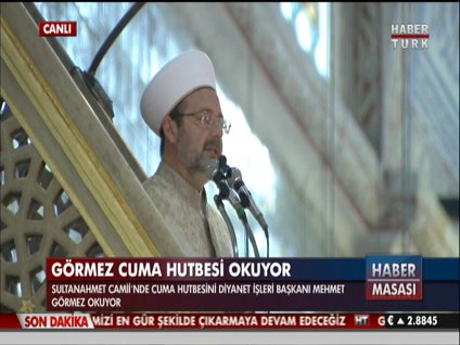 Gazze için Cuma Hutbesi