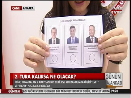 İşte o oy pusulası