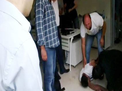 BEDAŞ protestosunda kalp krizi