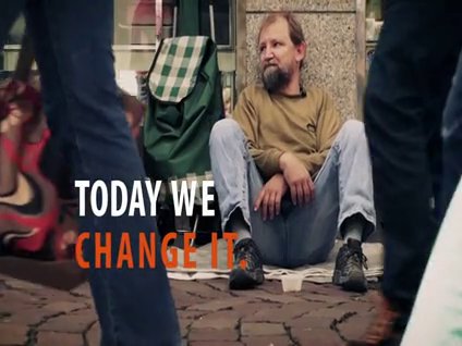 Evsiz adama duygulandıran sürpriz