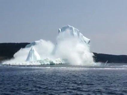Yıkılan buz dağının yarattığı korku