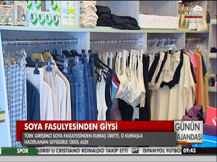 Soya fasulyesinden giysi