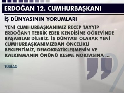 Cumhurbaşkanlığı seçimlerinin iş dünyasındaki yankıları