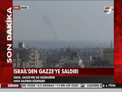 İsrail'den Gazze'ye saldırı
