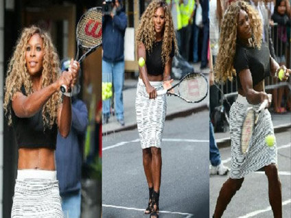 Serena Williams camı çerçeveyi indirdi