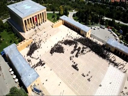 Anıtkabir'de rekor denemesi başladı