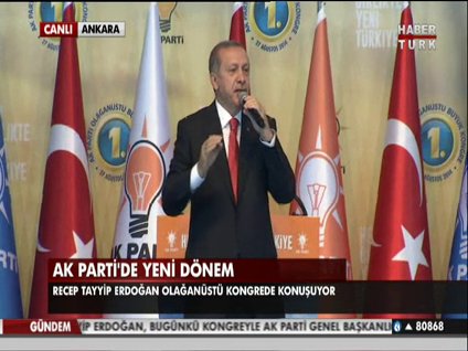Erdoğan'dan veda konuşması