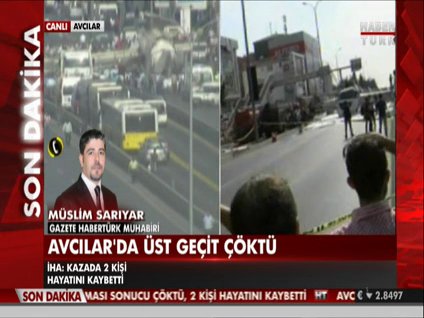 Gazete Habertürk muhabiri olay yerinde