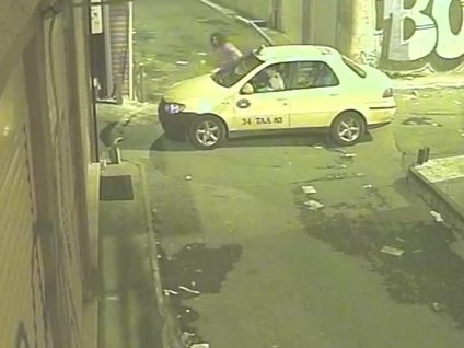 Taksiciye bıçaklı gasp