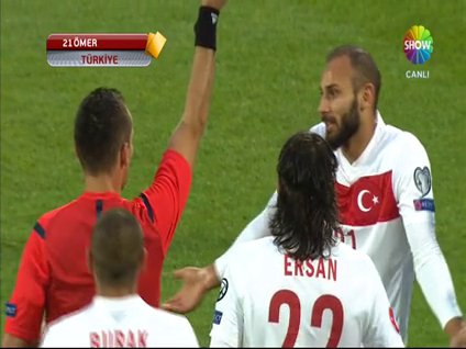 Ömer Toprak kırmızı kart görüyor