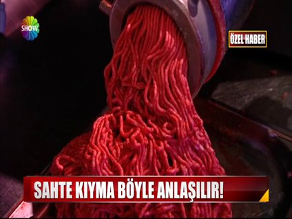 Sahta kıyma nasıl anlaşılır?