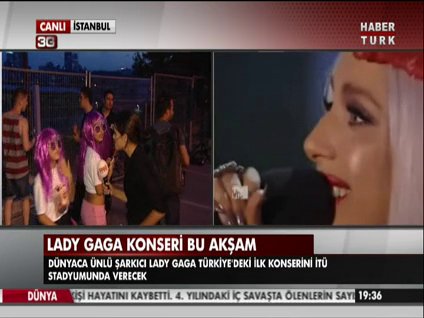 Lady Gaga İstanbul'da