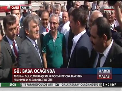 Abdullah Gül baba ocağında