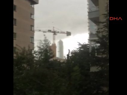 Vinç pervane gibi döndü!