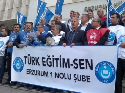 Öğretmen eyleminde gerginlik