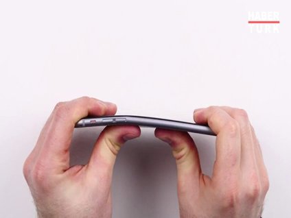 Iphone 6 plus'ın bükülme testi