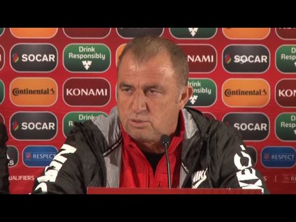 Fatih Terim Letonya'lı gazeteciye kızdı!