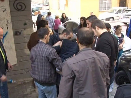 Okul önündeki kriz korkuttu